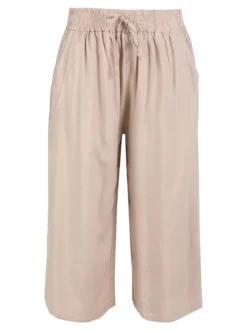 Solada Pantaloni cropped donna a gamba larga in cotone