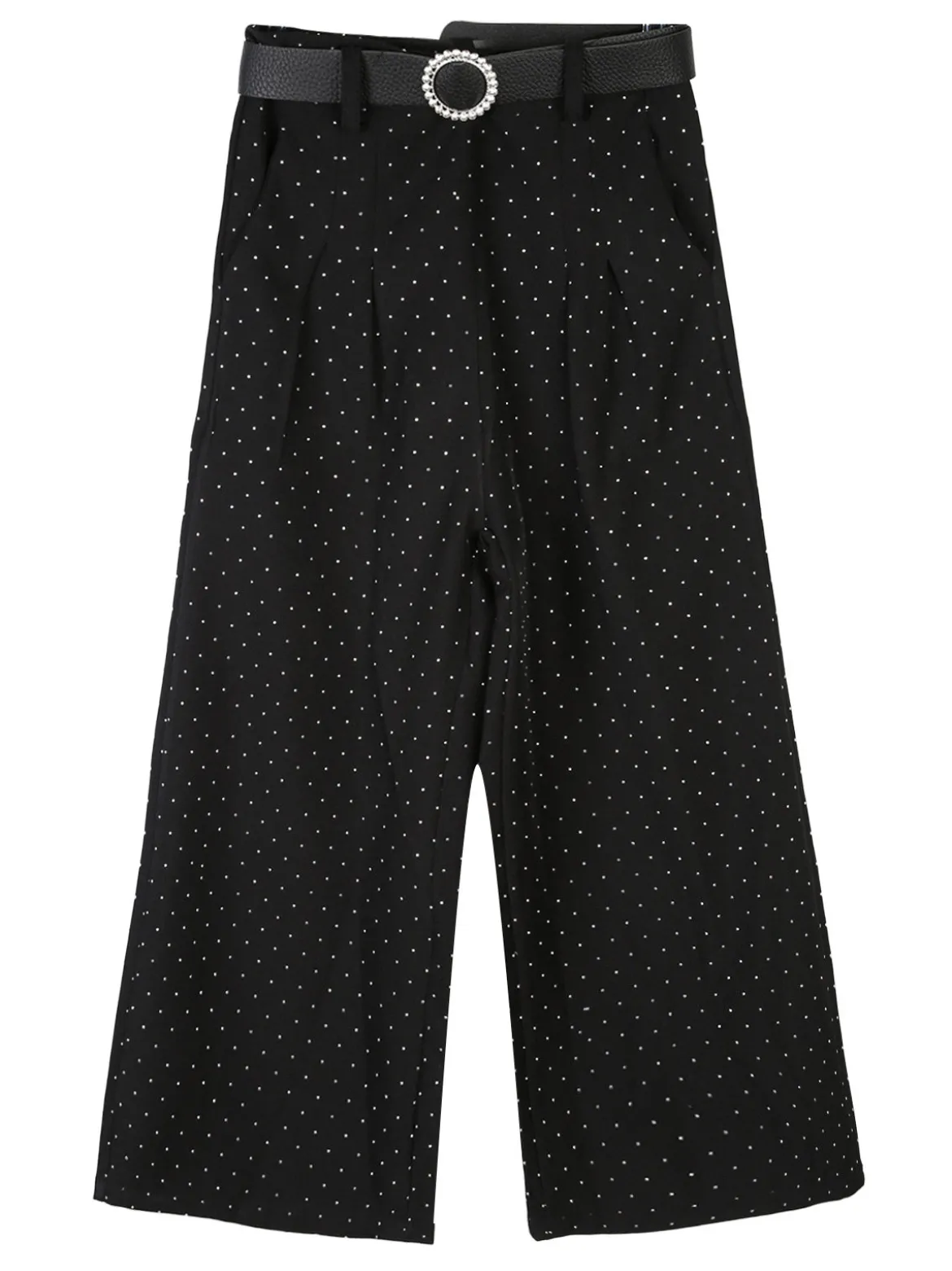 Solada Pantaloni culotte da bambina con strass e cintura