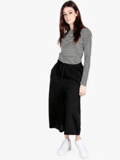 Solada Pantaloni culotte da donna in cotone con coulisse