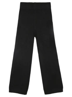 Solada Pantaloni da bambina in maglia con elastico in vita - nero
