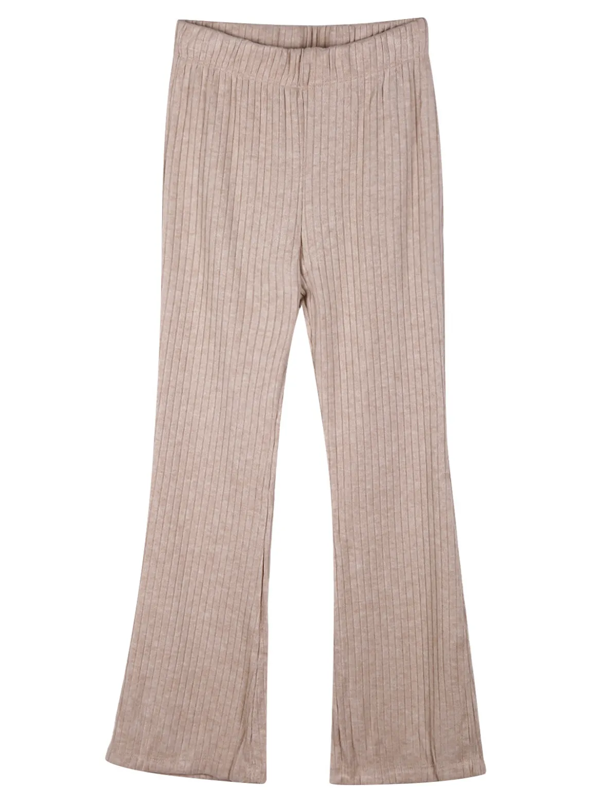 Solada Pantaloni da bambina in velluto a zampa - beige