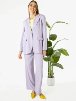 Solada Pantaloni da donna a gamba dritta e larga - lilla