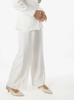 Solada Pantaloni da donna a gamba larga e dritta - bianco