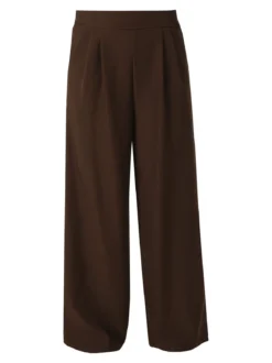 Solada Pantaloni da donna a gamba larga e dritta - marrone