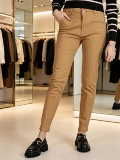 Solada Pantaloni da donna a vita bassa in cotone