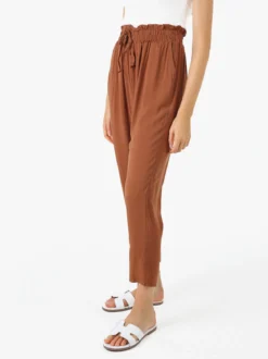 Solada Pantaloni da donna estivi in cotone - marrone