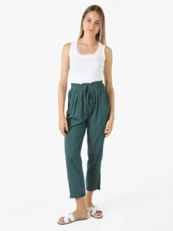 Solada Pantaloni da donna estivi in cotone - verde