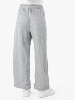 Solada Pantaloni da donna in felpa a gamba larga con coulisse - grigio