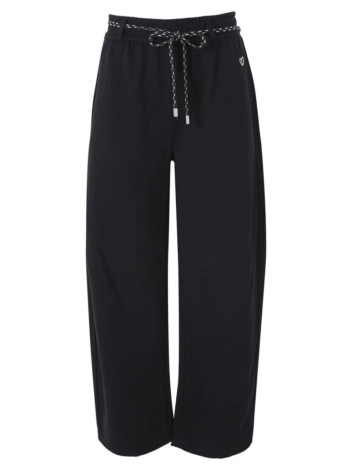 Solada Pantaloni da donna in felpa con elastico in vita - nero
