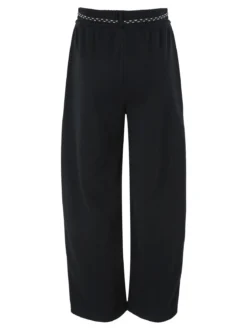 Solada Pantaloni da donna in felpa con elastico in vita - nero
