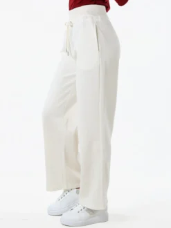 Solada Pantaloni da donna sportivi a gamba larga - bianco