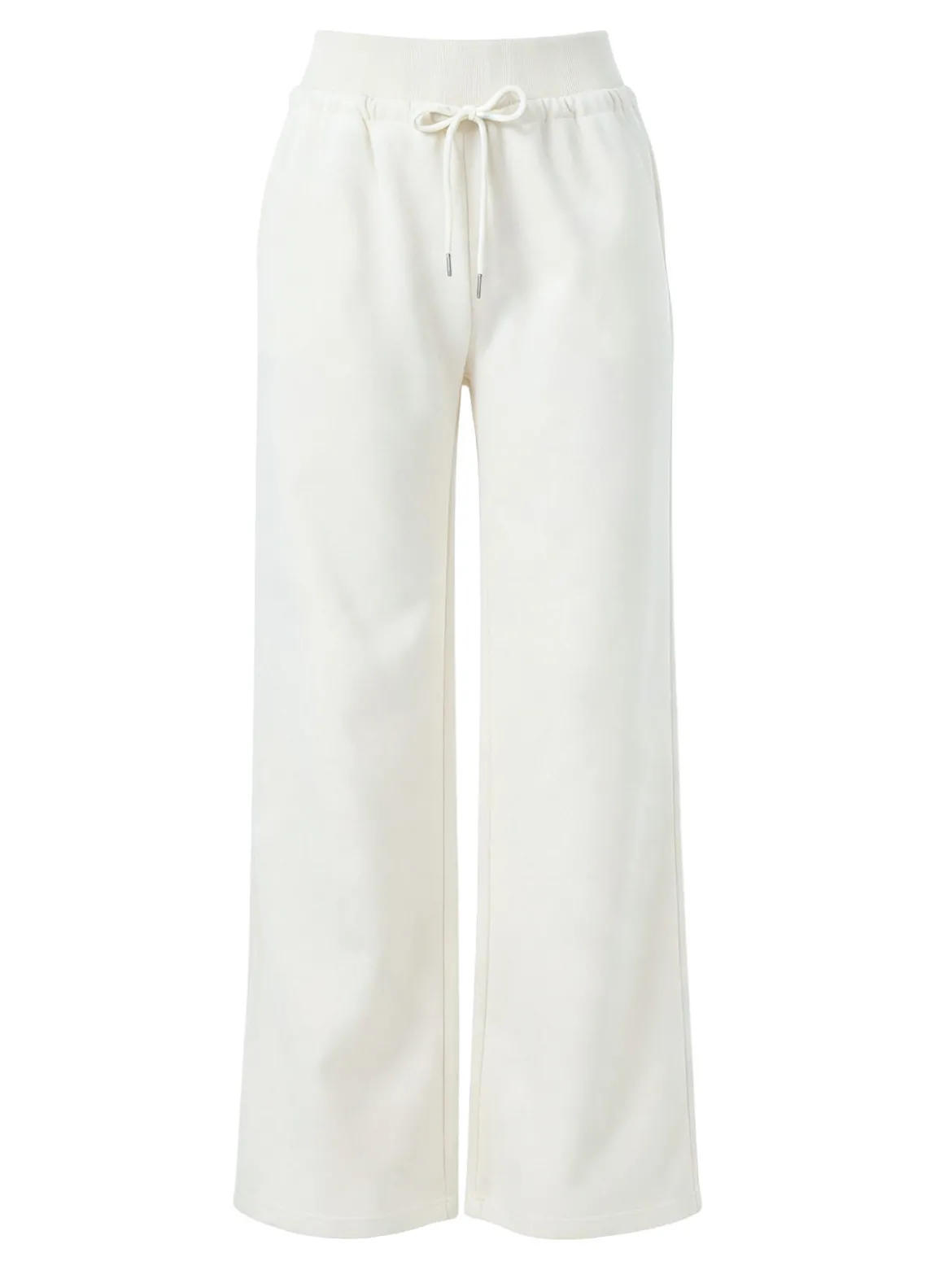 Solada Pantaloni da donna sportivi a gamba larga - bianco