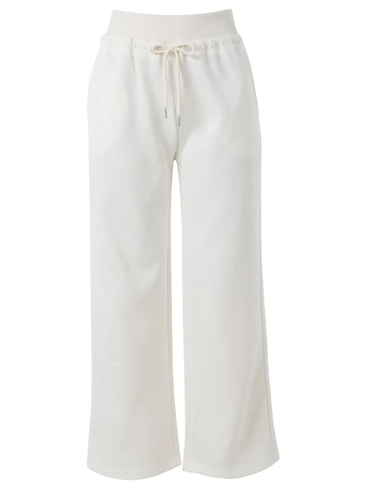 Solada Pantaloni da donna sportivi a gamba larga - bianco
