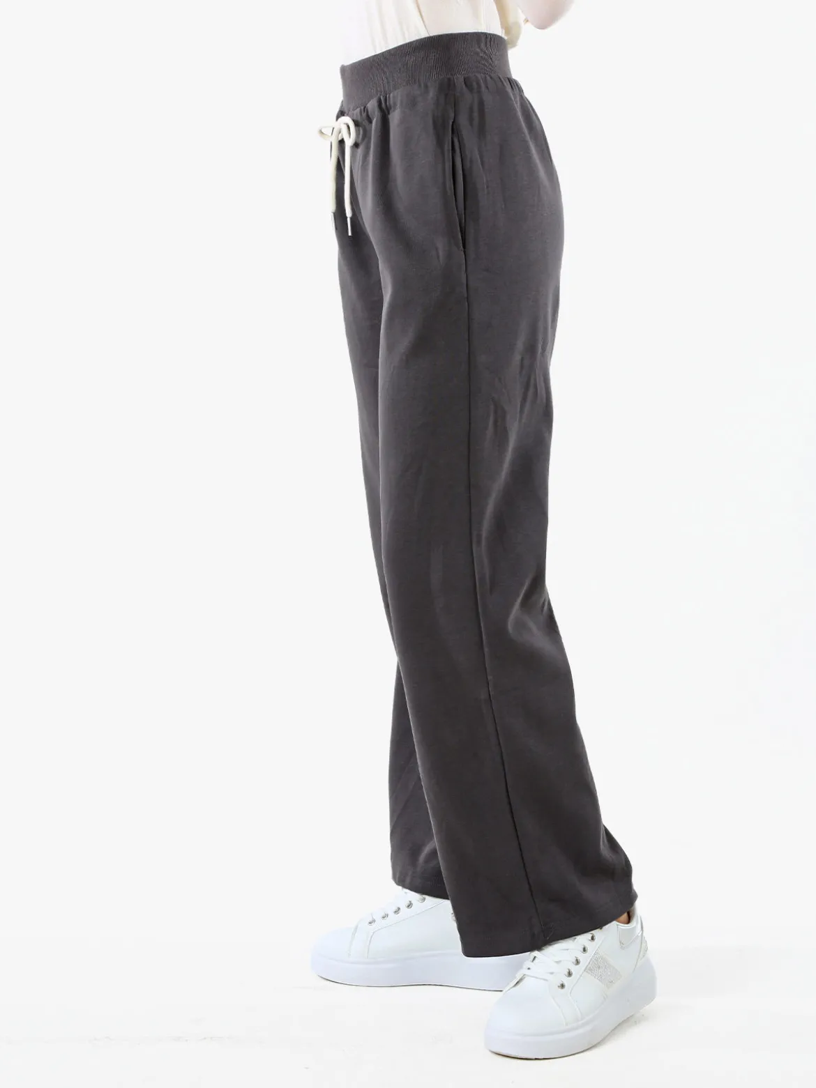 Solada Pantaloni da donna sportivi a gamba larga - grigio