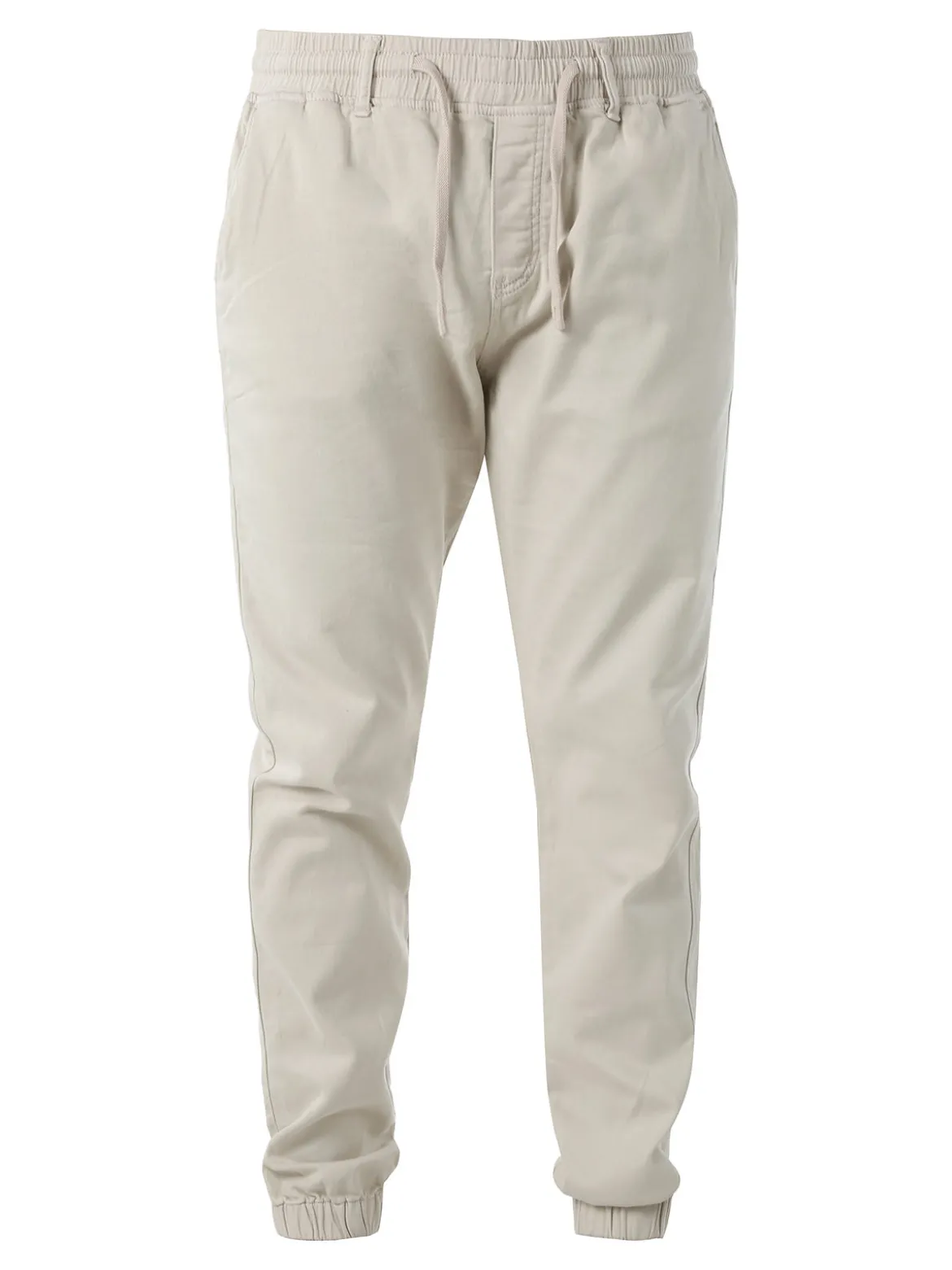 Solada Pantaloni da uomo in cotone con coulisse ed elastico sul finale - beige