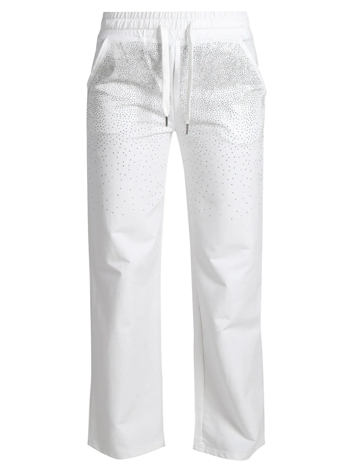 Solada Pantaloni donna a gamba larga con borchie e coulisse