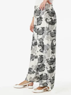 Solada Pantaloni donna a gamba larga con stampe - nero
