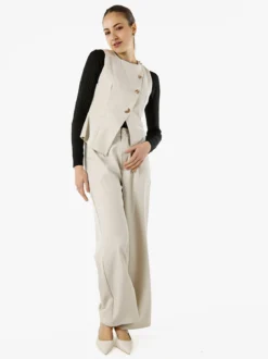 Solada Pantaloni donna a palazzo - beige