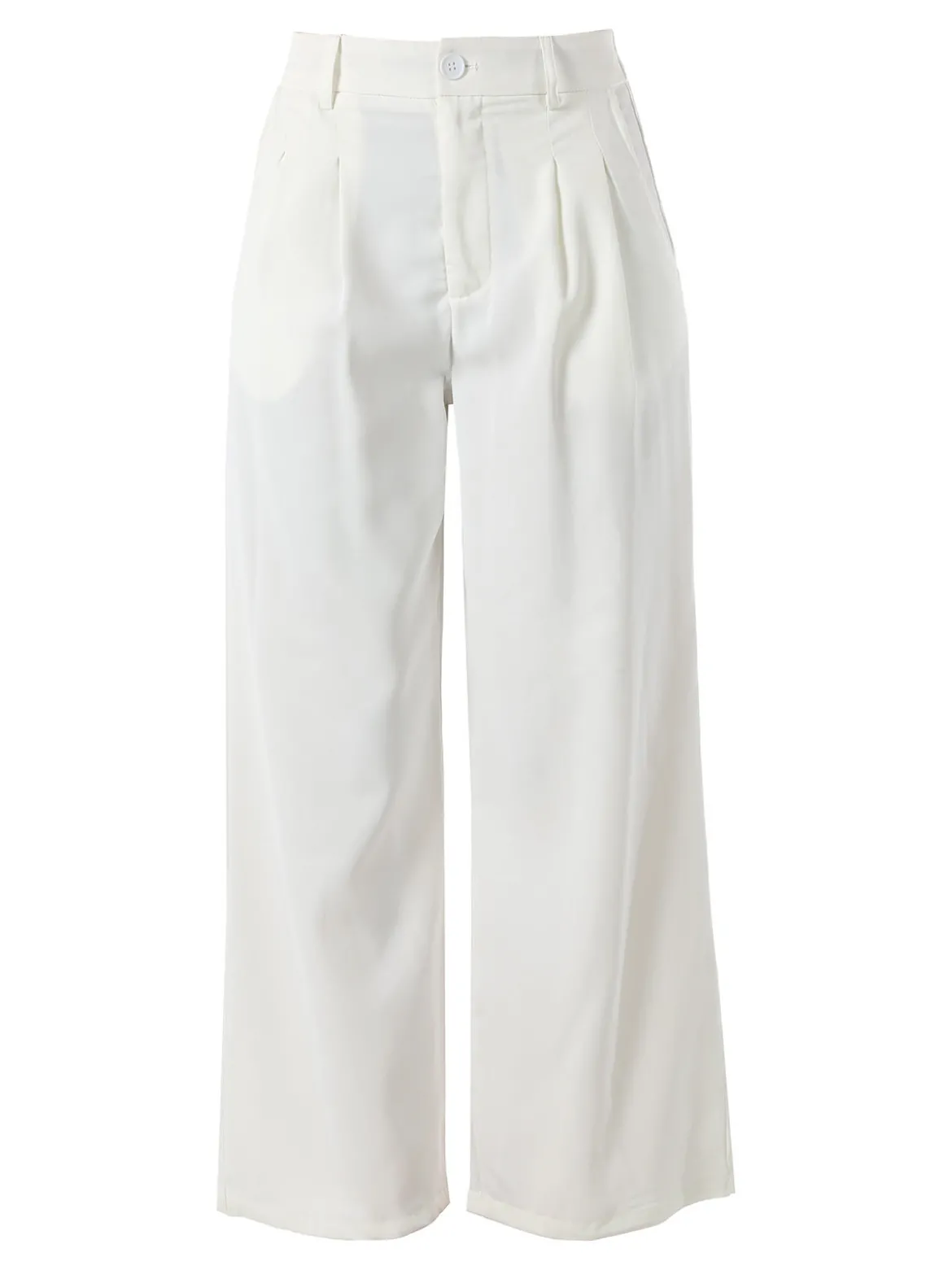 Solada Pantaloni donna a palazzo - bianco