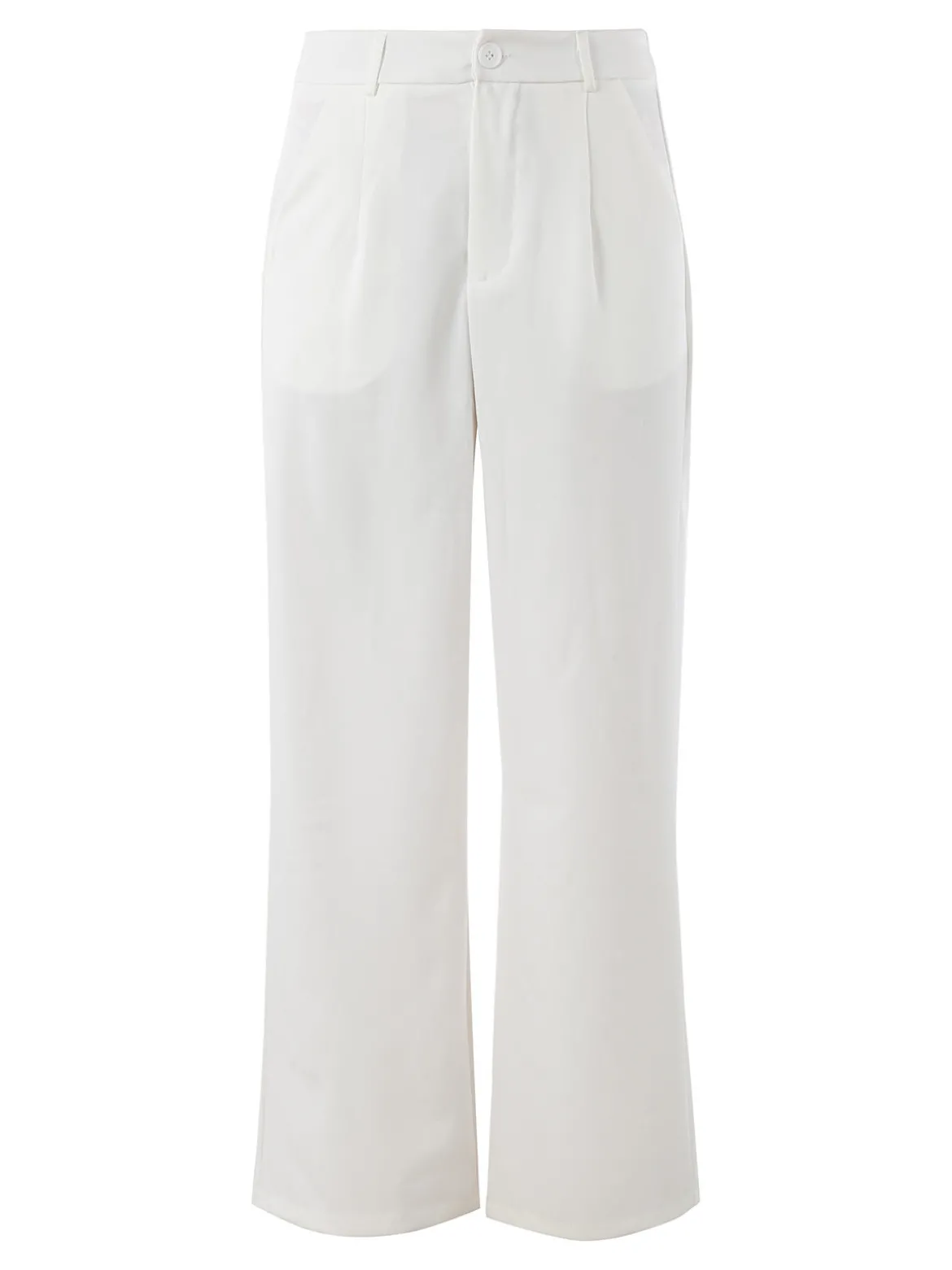 Solada Pantaloni donna a palazzo - bianco