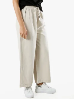 Solada Pantaloni donna a palazzo con coulisse - beige