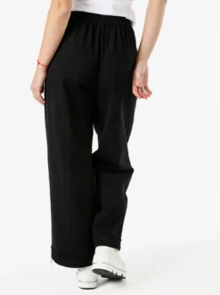 Solada Pantaloni donna a palazzo con coulisse - nero