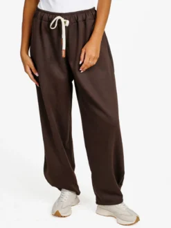 Solada Pantaloni donna a palloncino con coulisse - moro