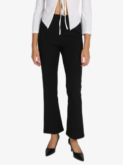 Solada Pantaloni donna a zampa - nero
