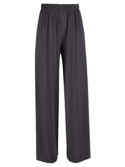 Solada Pantaloni donna con elastico in vita a gamba larga - grigio