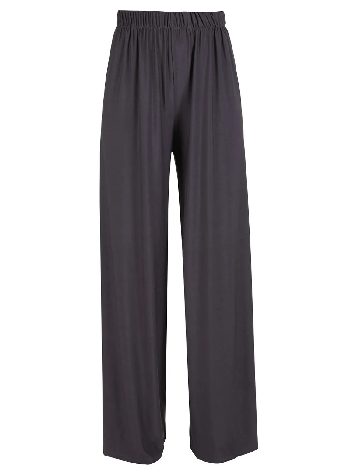 Solada Pantaloni donna con elastico in vita a gamba larga - grigio