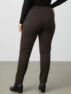 Solada Pantaloni donna con elastico in vita taglie forti - moro
