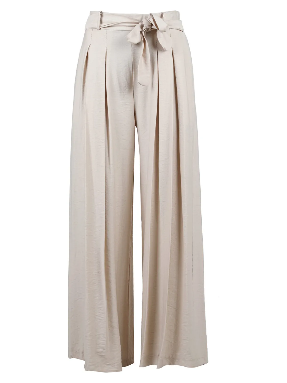 Solada Pantaloni donna con vita alta elastica e gamba larga