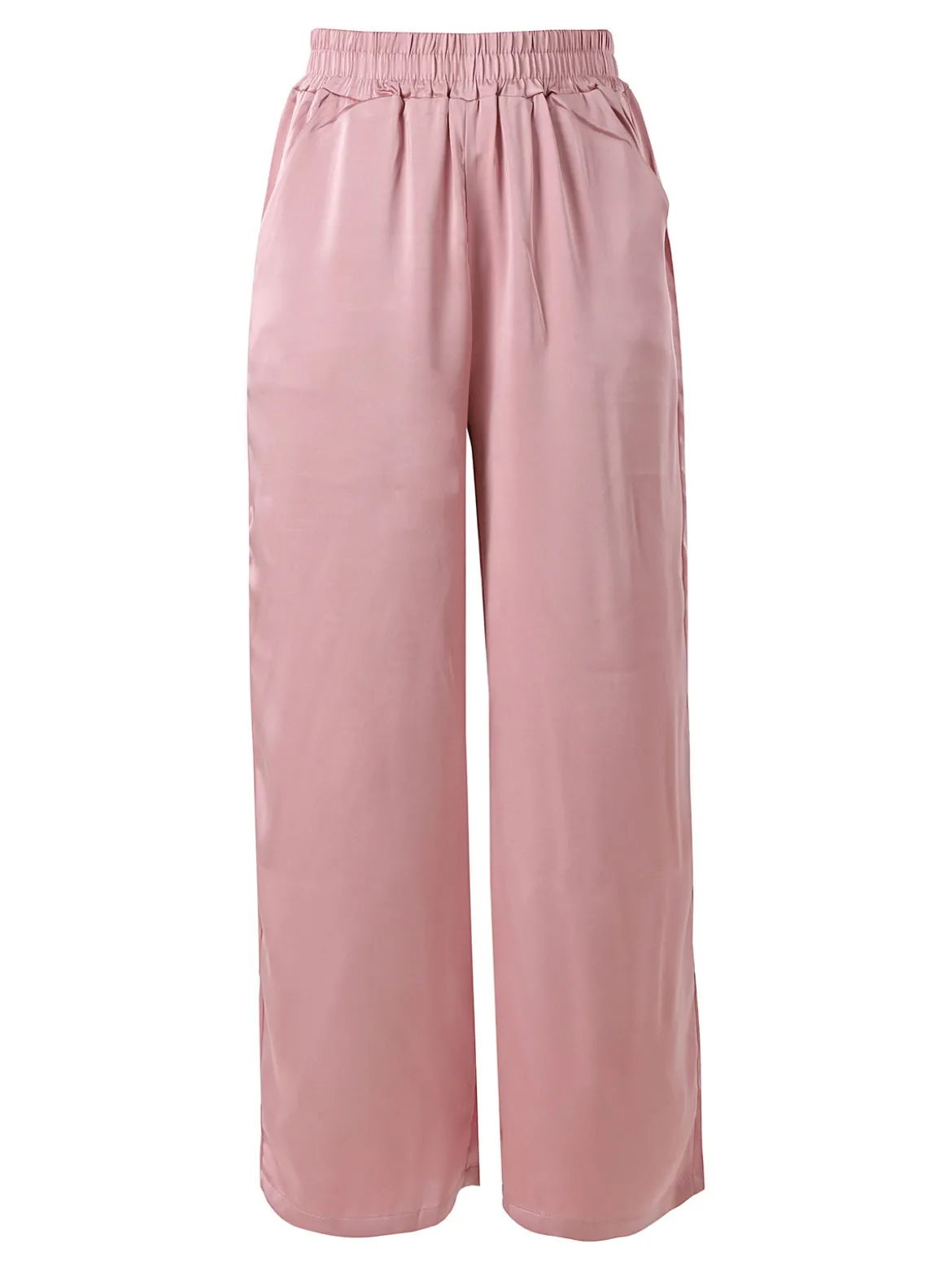 Solada Pantaloni donna effetto raso - rosa
