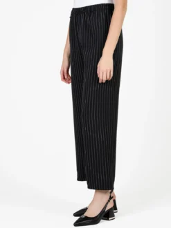 Solada Pantaloni donna gessati a gamba larga