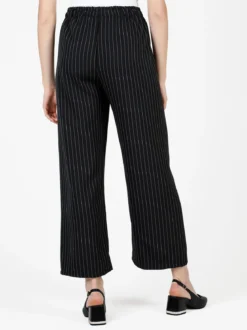 Solada Pantaloni donna gessati a gamba larga