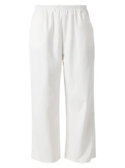 Solada Pantaloni donna in felpa a gamba larga - bianco