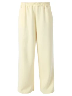 Solada Pantaloni donna in felpa a gamba larga - giallo