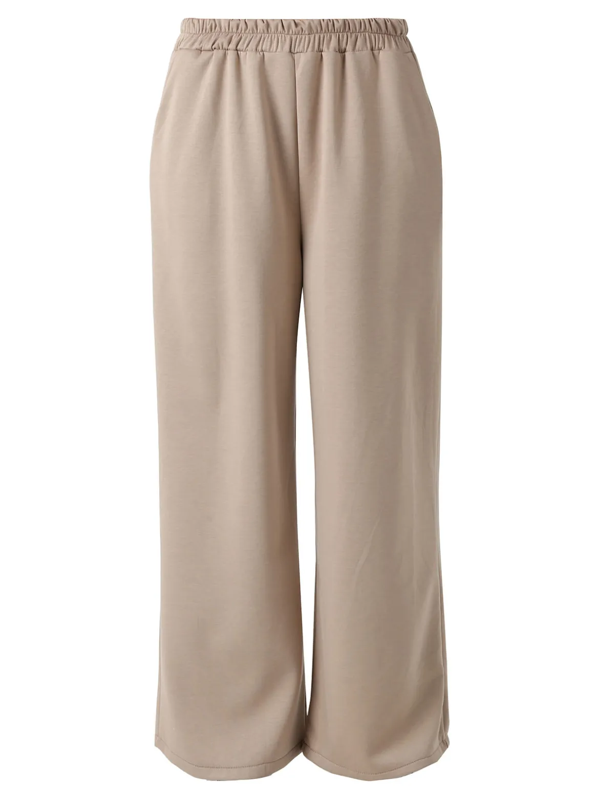 Solada Pantaloni donna in felpa a gamba larga - marrone