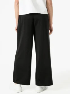 Solada Pantaloni donna in felpa a gamba larga - nero