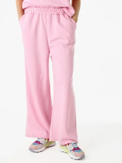 Solada Pantaloni donna in felpa a gamba larga - rosa