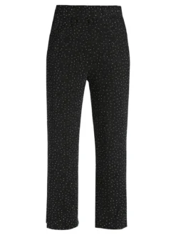 Solada Pantaloni donna in lurex con piccole borchie