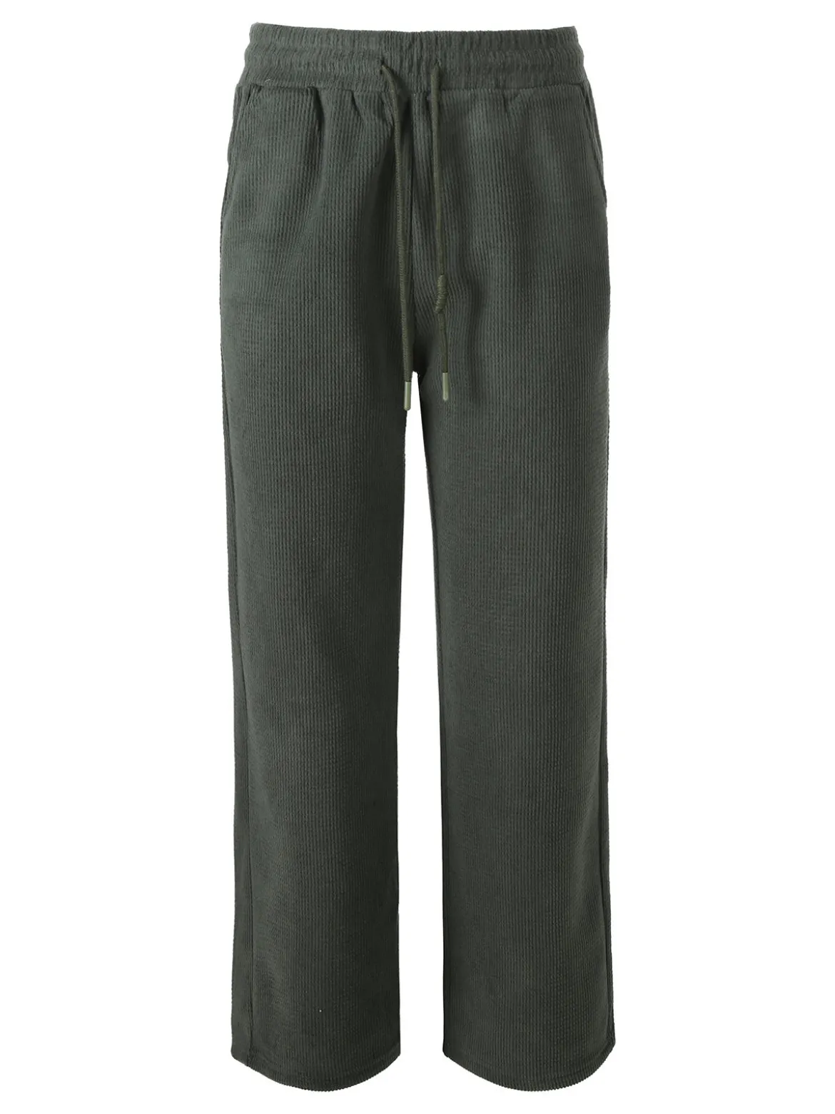 Solada Pantaloni donna in velluto a coste con coulisse - militare