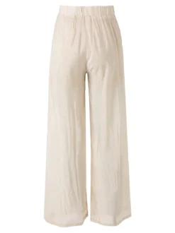 Solada Pantaloni donna leggeri a gamba larga - beige
