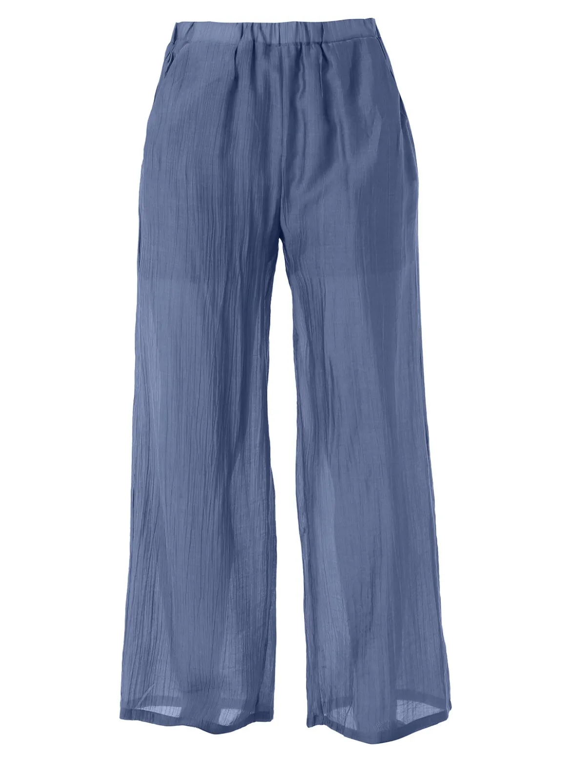 Solada Pantaloni donna leggeri a gamba larga - blu