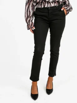 Solada Pantaloni donna slim fit a vita bassa - moro
