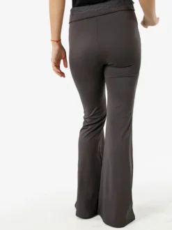 Solada Pantaloni eleganti a zampa con pizzo in vita - grigio scuro