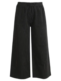 Solada Pantaloni gessati donna a gamba larga