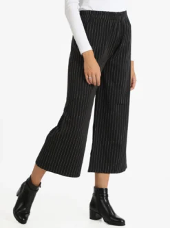 Solada Pantaloni gessati donna a gamba larga