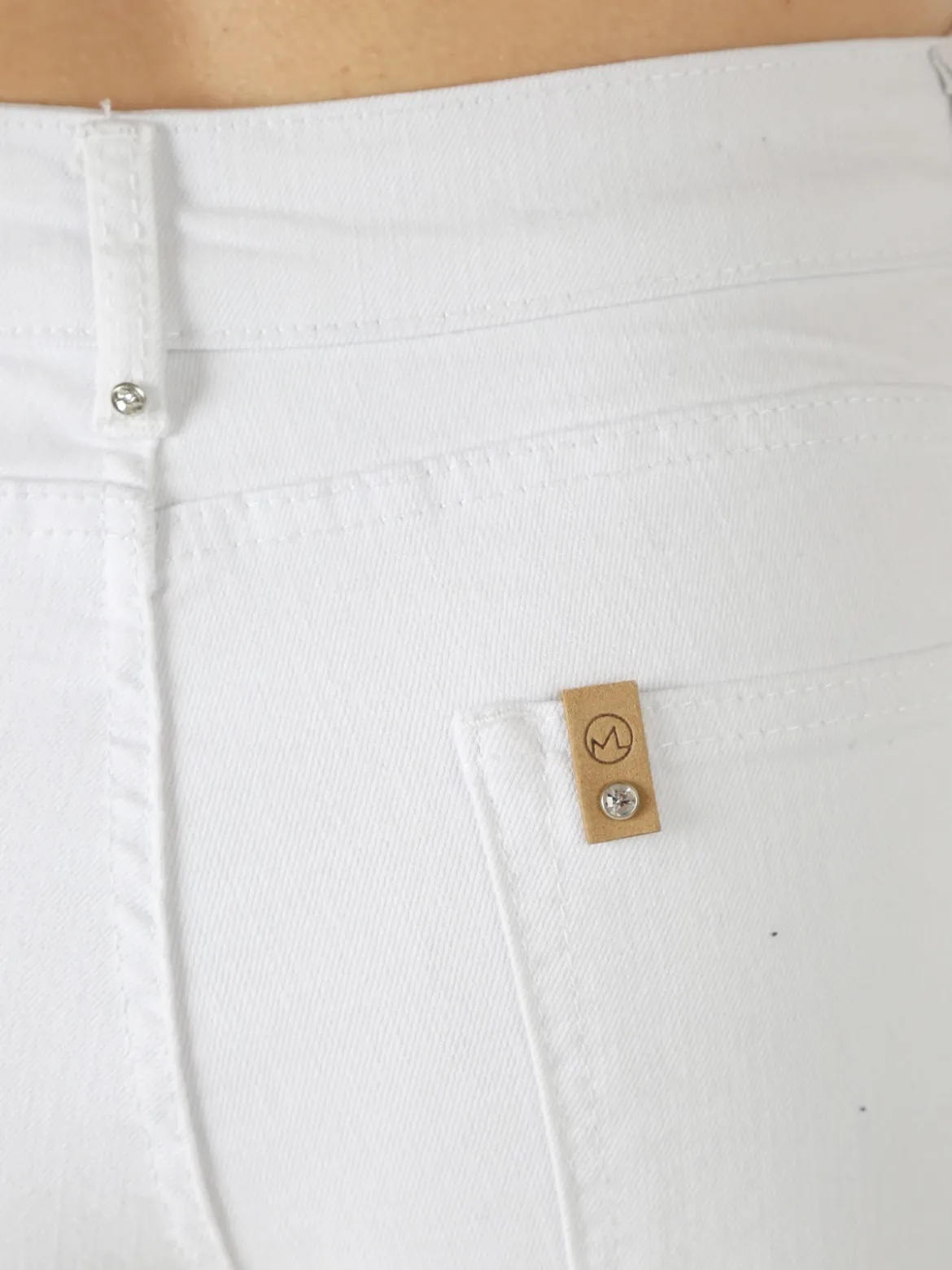 Solada Pantaloni jeans push-up da donna - bianco