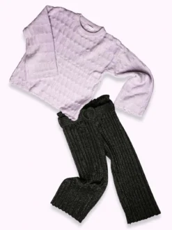 Solada Pantaloni lurex plissettati da bambina